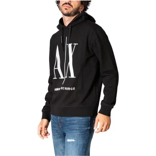 Mens Print Sweatshirt , male, Sizes: 2XL, L, XL, M - Armani Exchange - Modalova