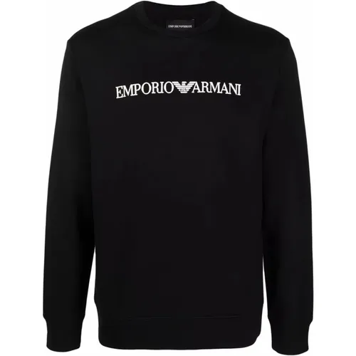Schwarzer Sweatshirt Noos , Herren, Größe: L - Emporio Armani - Modalova