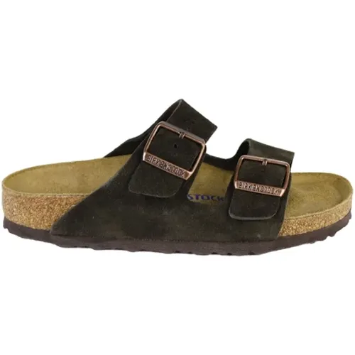 Suede Soft Footbed Sandals , female, Sizes: 4 UK, 3 UK, 5 UK, 6 UK - Birkenstock - Modalova
