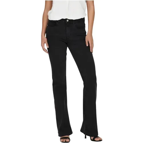 Blumen Flare Jeans für Frauen - JACQUELINE de YONG - Modalova