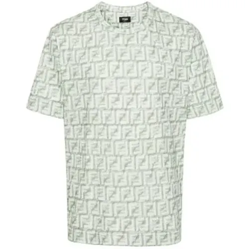 Stylish Tee Shirt , male, Sizes: L, M - Fendi - Modalova