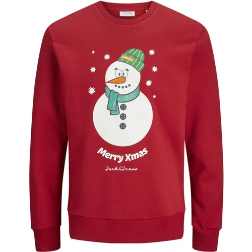 Weihnachts Jolly Langarm Sweatshirt , Herren, Größe: S - jack & jones - Modalova