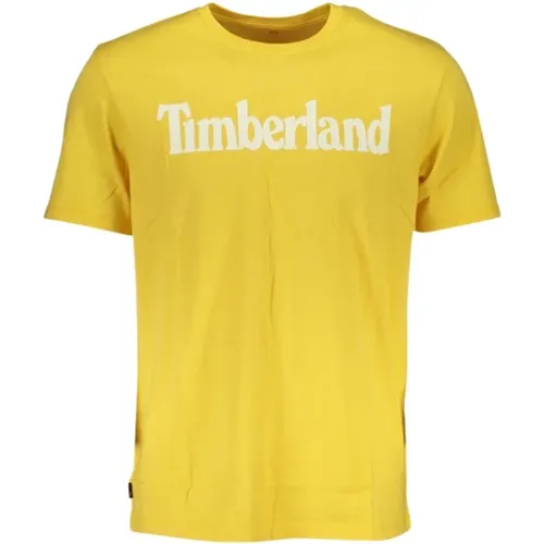 Organisches Logo-Print-T-Shirt , Herren, Größe: 2XL - Timberland - Modalova