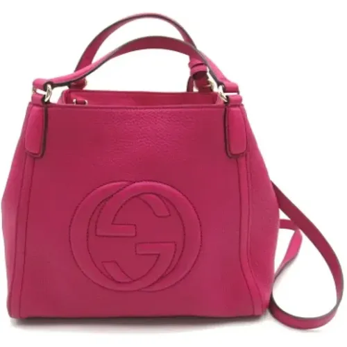 Pre-owned Leder schultertasche - Gucci Vintage - Modalova