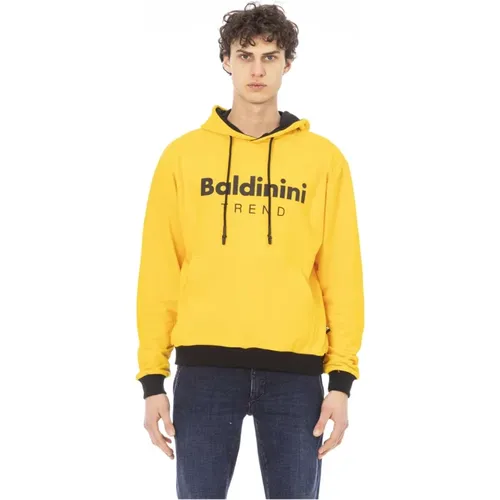 Kapuzenpullover mit Frontlogo-Tasche , Herren, Größe: 2XL - Baldinini - Modalova