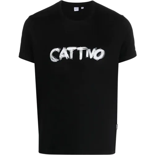 Cattivo Logo Tee , male, Sizes: S - Aspesi - Modalova