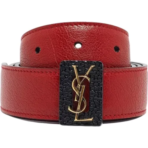 Pre-owned Leather belts , female, Sizes: ONE SIZE - Yves Saint Laurent Vintage - Modalova