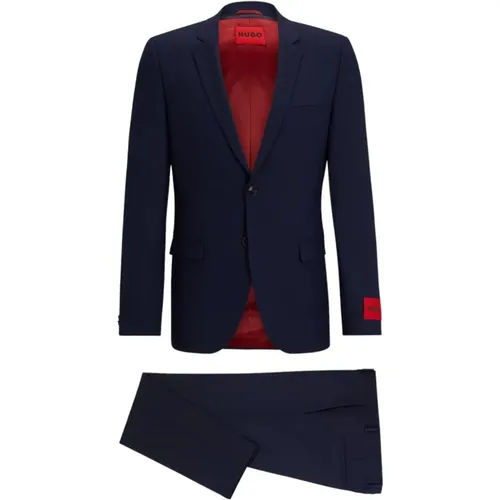 Wool Blend Extra-Slim-Fit Suit , male, Sizes: XL, 3XL, S, M - Hugo Boss - Modalova