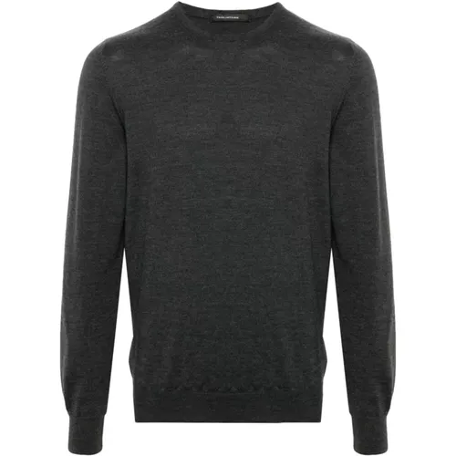 Marley Dark Grey Wool Sweater , male, Sizes: S, M, 2XL, XL, L - Tagliatore - Modalova