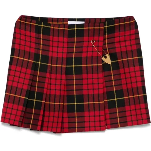 Tartan Check Wrap Skirt , female, Sizes: S - alexander mcqueen - Modalova