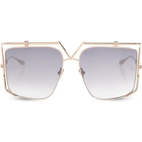 Sonnenbrille mit eckigem Rahmen - Valentino - Modalova