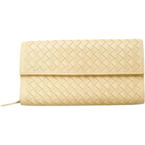 Pre-owned Leather wallets , female, Sizes: ONE SIZE - Bottega Veneta Vintage - Modalova