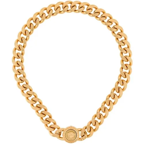 Metal Necklace Jewelry , male, Sizes: ONE SIZE - Versace - Modalova