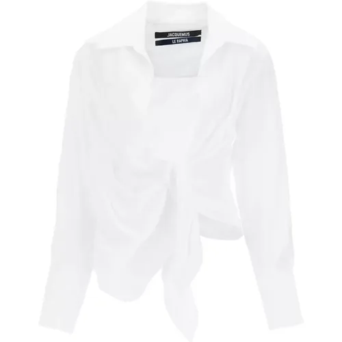 Klassische Weiße Button-Up Bluse , Damen, Größe: M - Jacquemus - Modalova