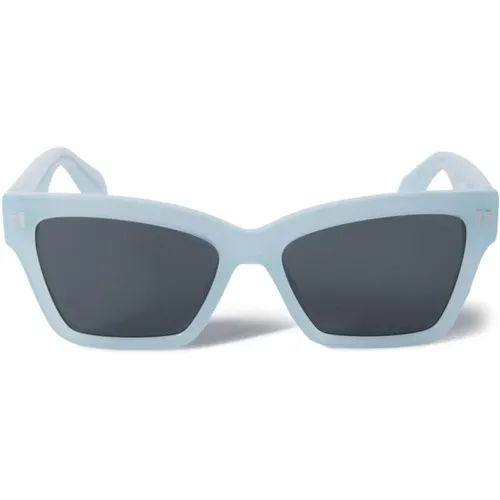 Sunglasses with Original Case , unisex, Sizes: 54 MM - Off White - Modalova