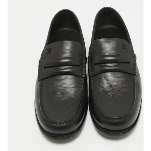 Pre-owned Leather flats , male, Sizes: 10 1/2 UK - Louis Vuitton Vintage - Modalova