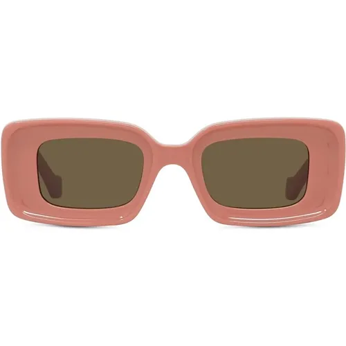 Chunky Anagram Sonnenbrille , Damen, Größe: 46 MM - Loewe - Modalova