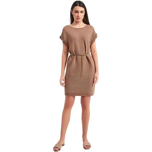 Gold Chain Vest Dress , female, Sizes: XS - Elisabetta Franchi - Modalova