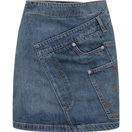 Twisted Mini Skirt , female, Sizes: XS, 2XS, S - JW Anderson - Modalova