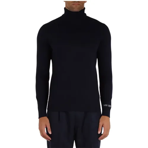 Premium Cotton Cashmere High Neck Sweater , male, Sizes: L, XL, M, 2XL, S - Replay - Modalova