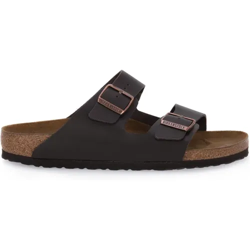 Dark Leather Sandals , male, Sizes: 8 UK - Birkenstock - Modalova