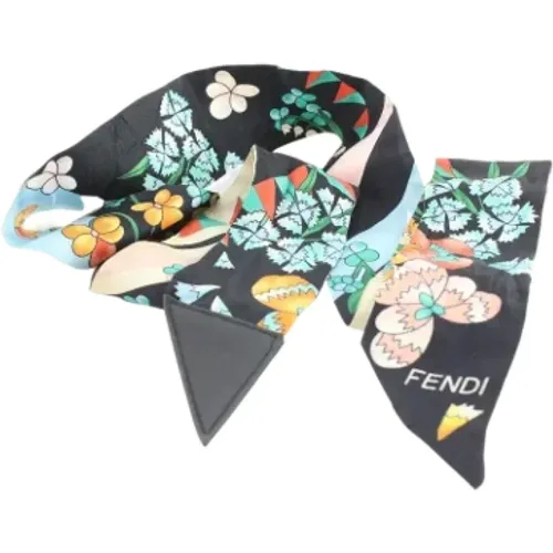 Pre-owned Silk scarves , unisex, Sizes: ONE SIZE - Fendi Vintage - Modalova