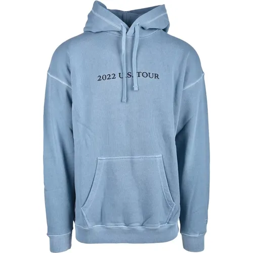 Hellblaues Sweatshirt für Männer , Herren, Größe: 2XL - Diesel - Modalova