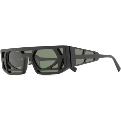 Schwarze Sonnenbrille für den täglichen Gebrauch , unisex, Größe: 48 MM - Kuboraum - Modalova