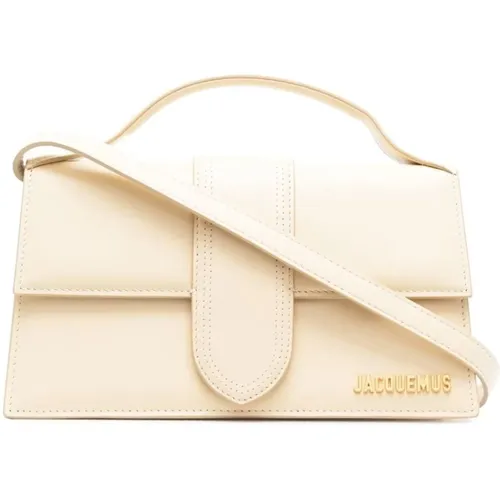 Ivory Leder Tote Tasche mit Magnetverschluss - Jacquemus - Modalova