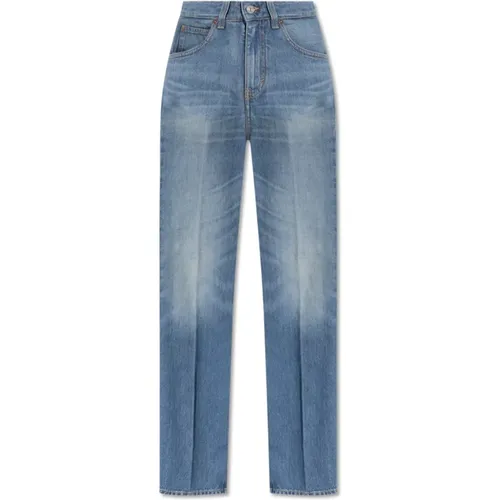 Jeans mit Logo , Damen, Größe: W29 - Victoria Beckham - Modalova