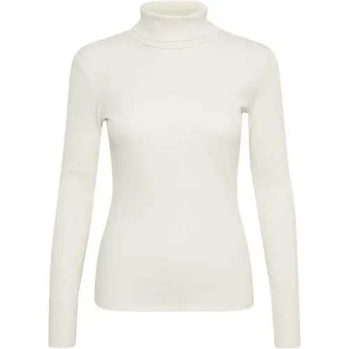 Slim Fit Rollneck in Off , female, Sizes: XS, XL - Gestuz - Modalova