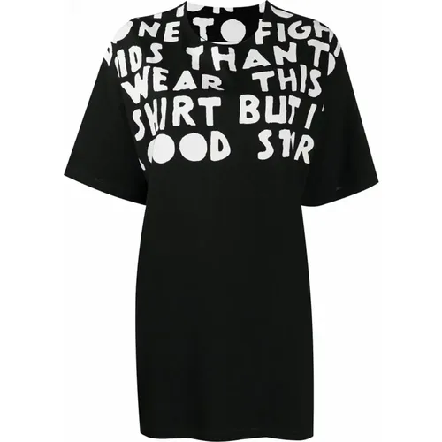 Cotton T-Shirt with CO Logo , female, Sizes: XS - Maison Margiela - Modalova