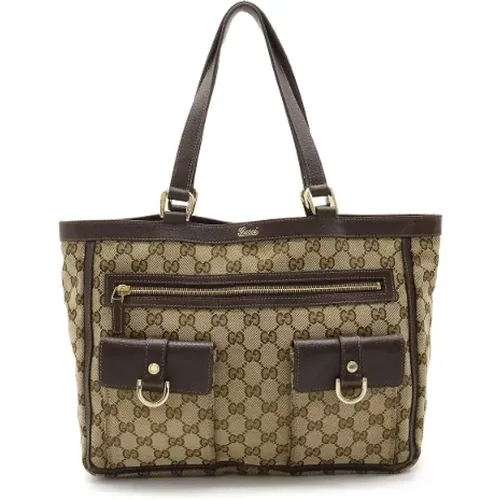 Pre-owned Canvas gucci-bags , female, Sizes: ONE SIZE - Gucci Vintage - Modalova