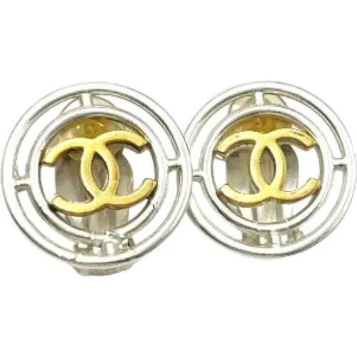 Pre-owned Metal earrings , female, Sizes: ONE SIZE - Chanel Vintage - Modalova