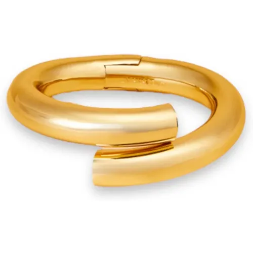 Gold Messing Tubular Armband , Damen, Größe: ONE Size - Liviana Conti - Modalova