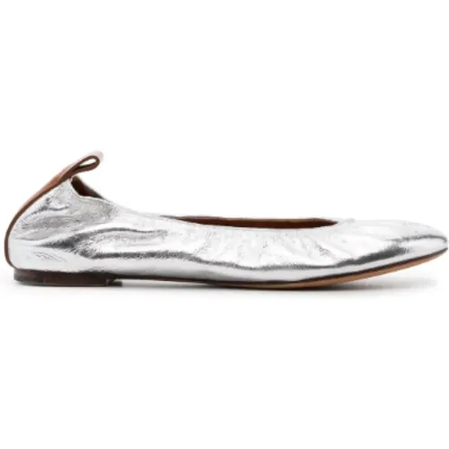 Flat shoes Silver , female, Sizes: 4 UK, 3 UK, 5 UK, 6 UK - Lanvin - Modalova