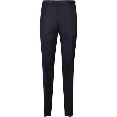 Marineblaue Superslim Pant , Herren, Größe: M - PT Torino - Modalova