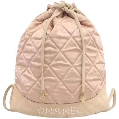 Pre-owned Satin backpacks , female, Sizes: ONE SIZE - Chanel Vintage - Modalova