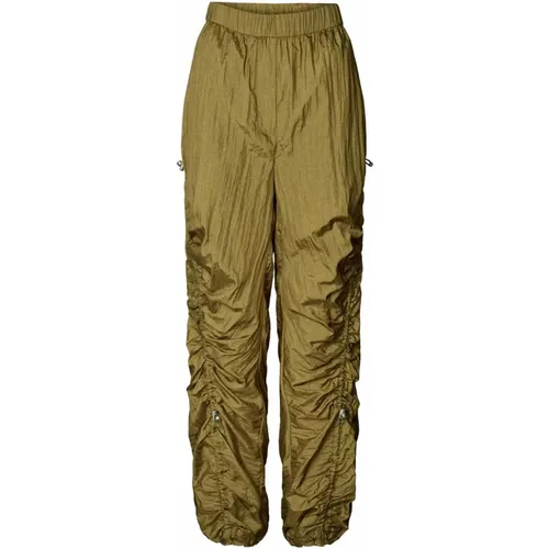 Wide Leg Army Pants Pina Model , female, Sizes: L, XL - Rabens Saloner - Modalova