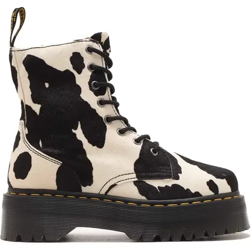 Jadon Cow Print Hair On Boots , male, Sizes: 3 UK - Dr. Martens - Modalova