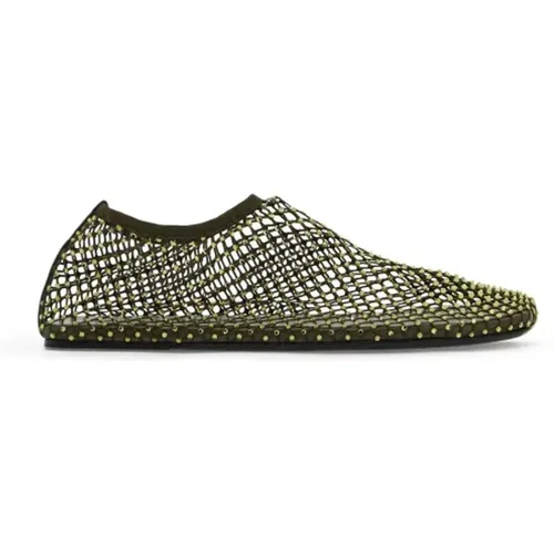 Mesh Crystal Ballerina Flats , female, Sizes: 7 UK - Christopher Esber - Modalova