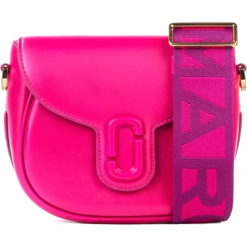 Die kleine Satteltasche aus rosa Leder - Marc Jacobs - Modalova