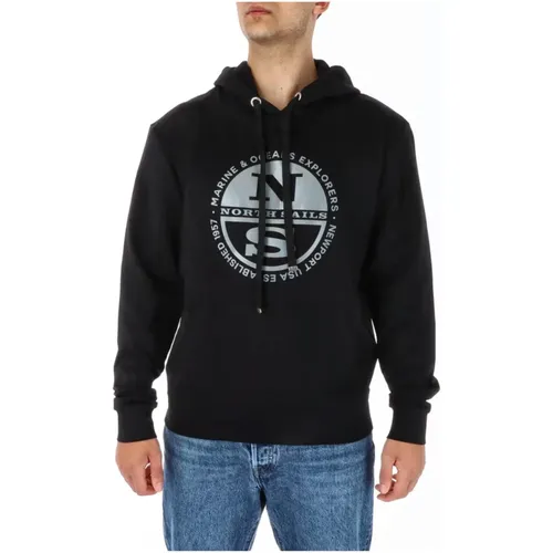 Printed Sweatshirt - Mens , male, Sizes: S, XL, L, M, 2XL - North Sails - Modalova