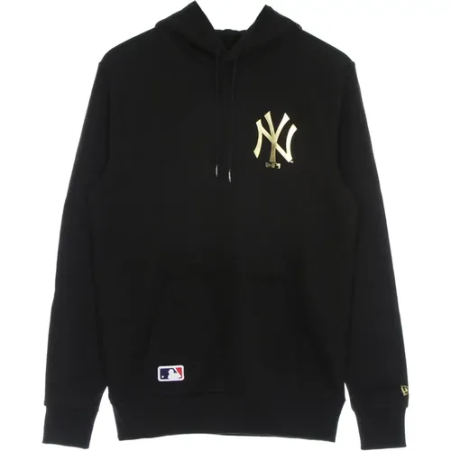 Yankees Logo Hoodie /Gold , male, Sizes: S, XL, L - new era - Modalova