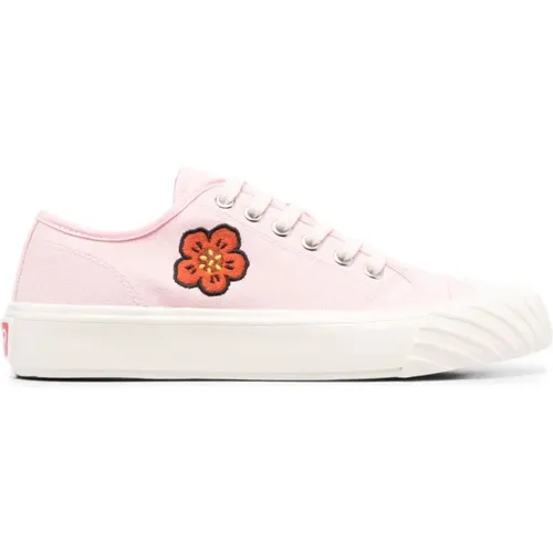 Boke Flower Canvas Sneakers , female, Sizes: 3 UK - Kenzo - Modalova