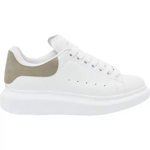 Weiße Sneakers mit Beigem Absatz , Herren, Größe: 41 EU - alexander mcqueen - Modalova