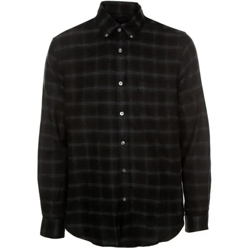 Flanellhemd Chachal Abstraktes Karo , Herren, Größe: L - Portuguese Flannel - Modalova