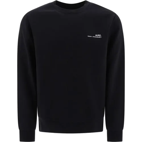 Schwarzer Sweatshirt Aw24 Herrenmode , Herren, Größe: S - A.P.C. - Modalova