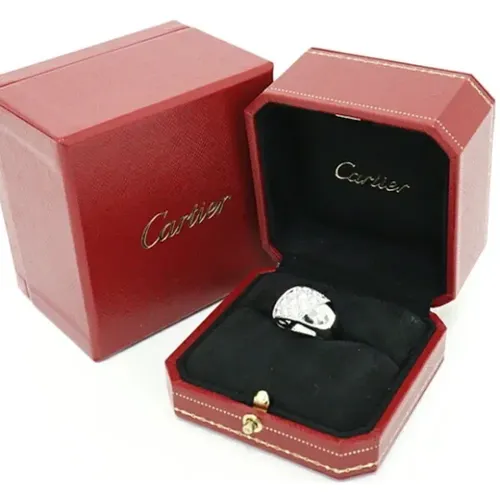 Pre-owned White Gold rings , female, Sizes: ONE SIZE - Cartier Vintage - Modalova