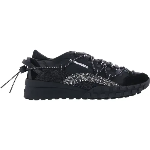Lace-Up Low Top Sneakers , female, Sizes: 3 1/2 UK - Dsquared2 - Modalova